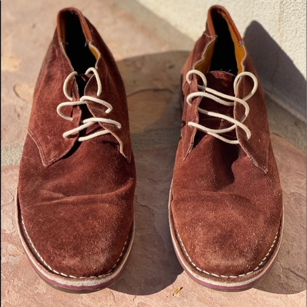 Kenneth Cole Mens Brick Suede Passage Chukka Boots